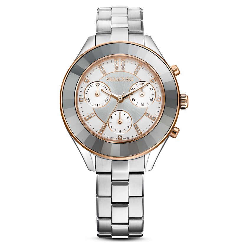 Swarovski Unisex Watch Octea Lux Sport Steel White
