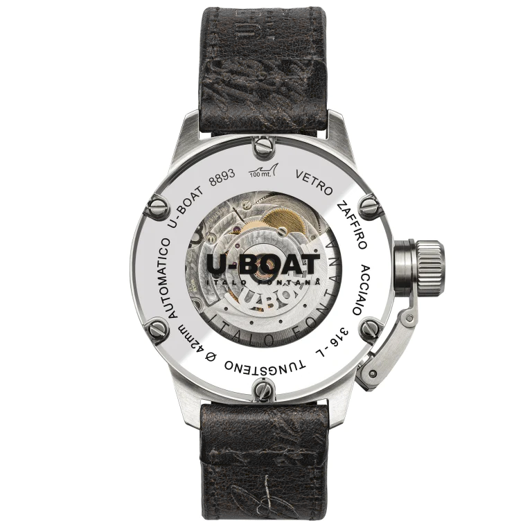 U-Boat Men’s Watch 42mm Classico Tungsten Black