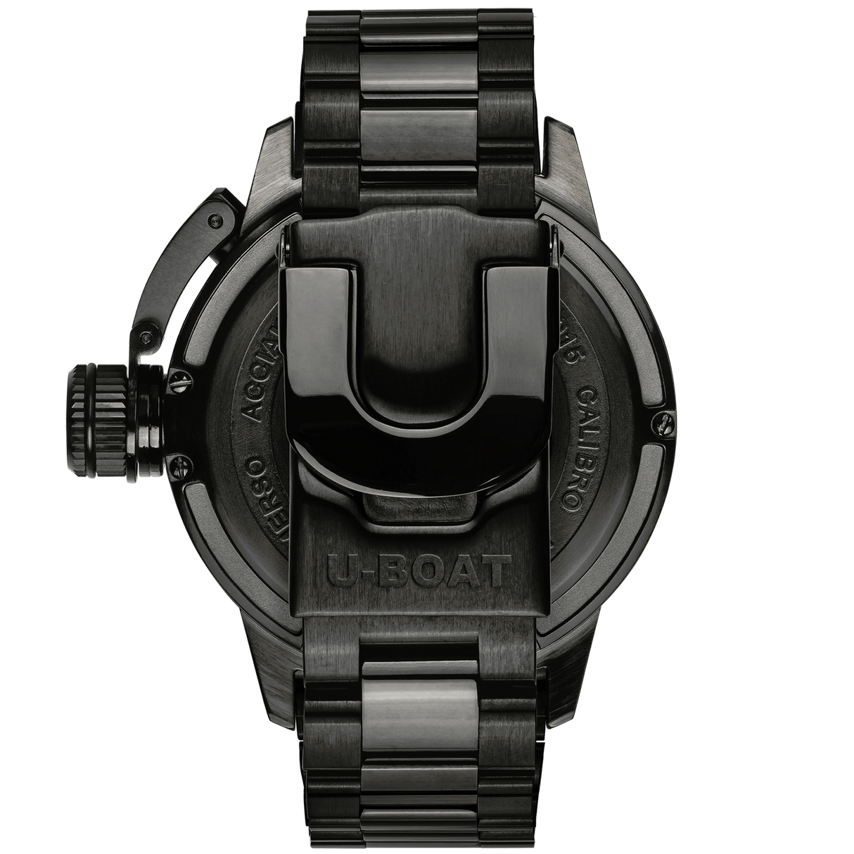 U-Boat Men’s Watch 46mm Sommerso DLC Diver Black Bracelet