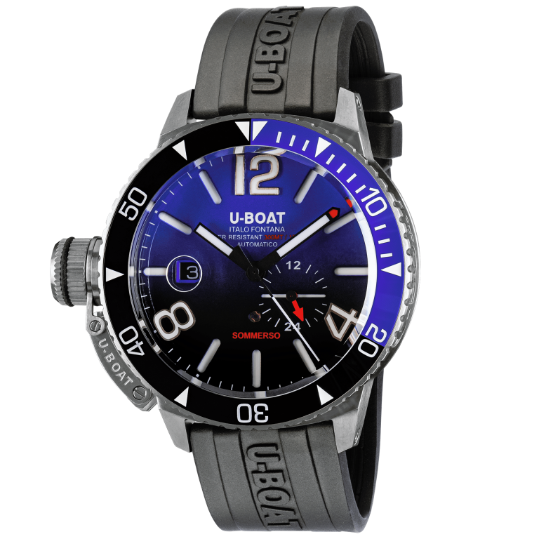 U-Boat Men’s Watch 46mm Sommerso Ceramic Diver Blue