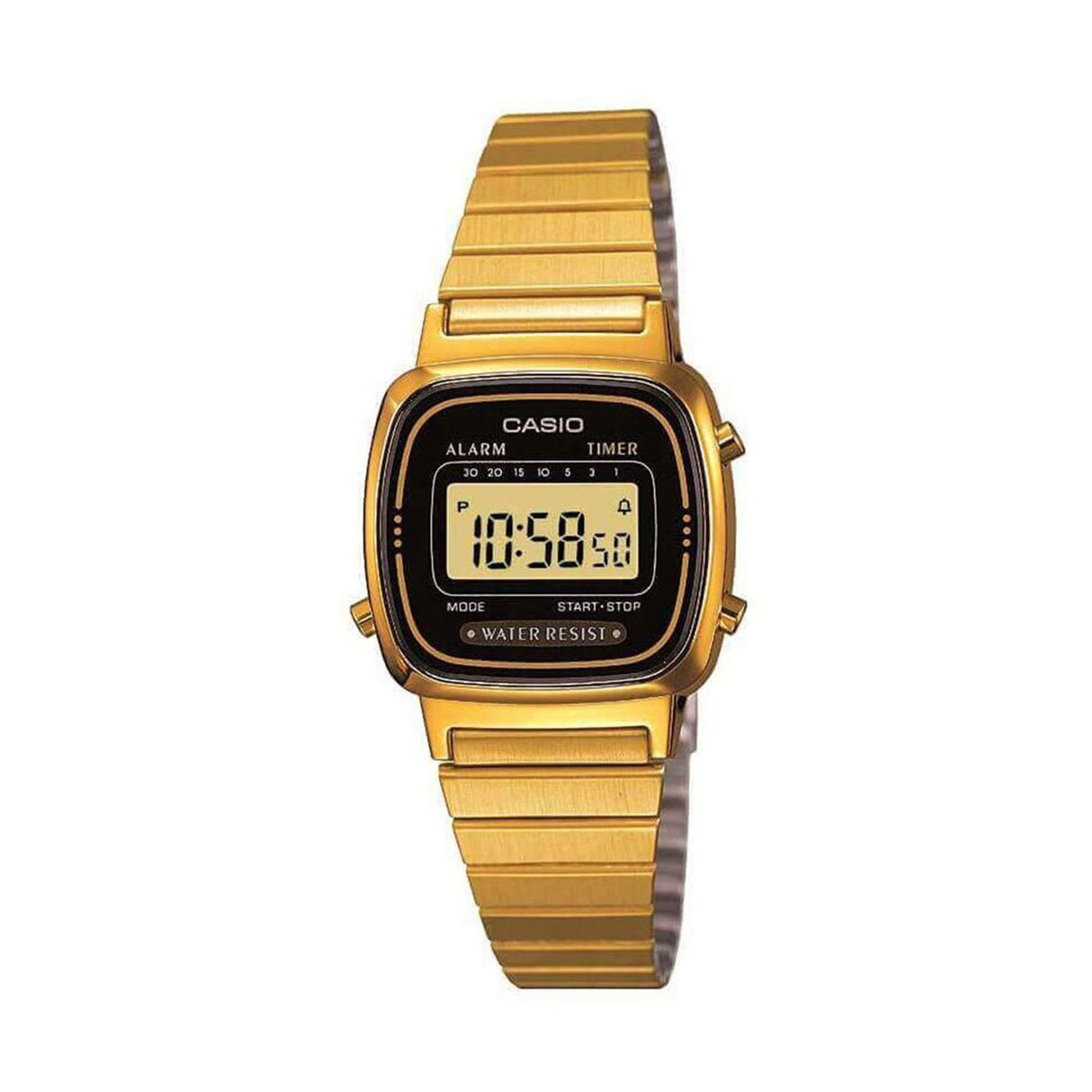 Casio Ladies Watch Digital Vintage Classic Gold LA670WEGA-1EF