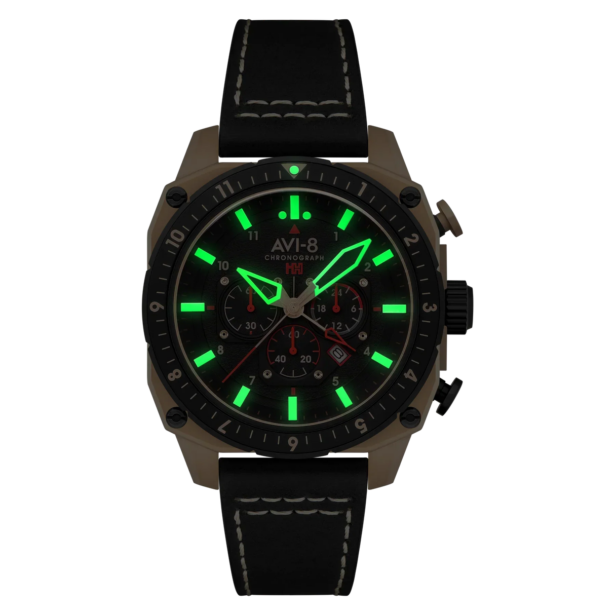 AVI-8 Hawker Hunter Atlas Mens Jet Black AV-4100-06