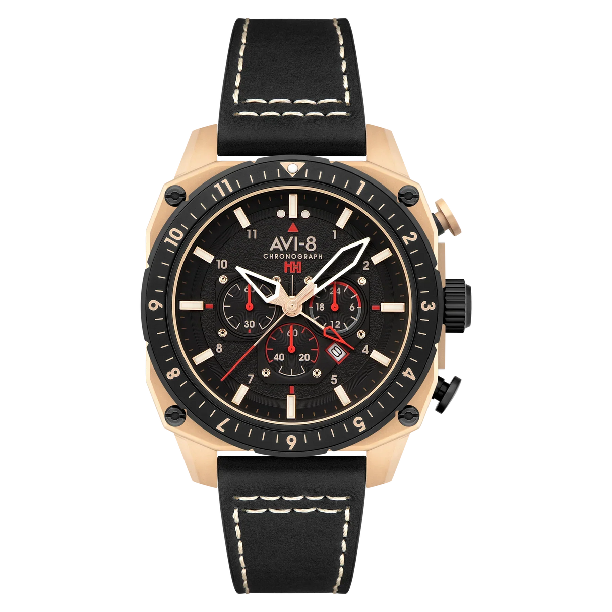 AVI-8 Hawker Hunter Atlas Mens Jet Black AV-4100-06