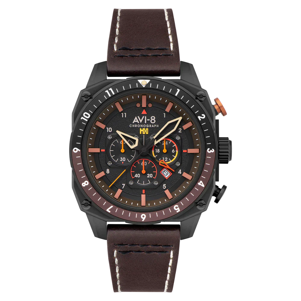 AVI-8 Hawker Hunter Atlas Mens Jet Black AV-4100-08