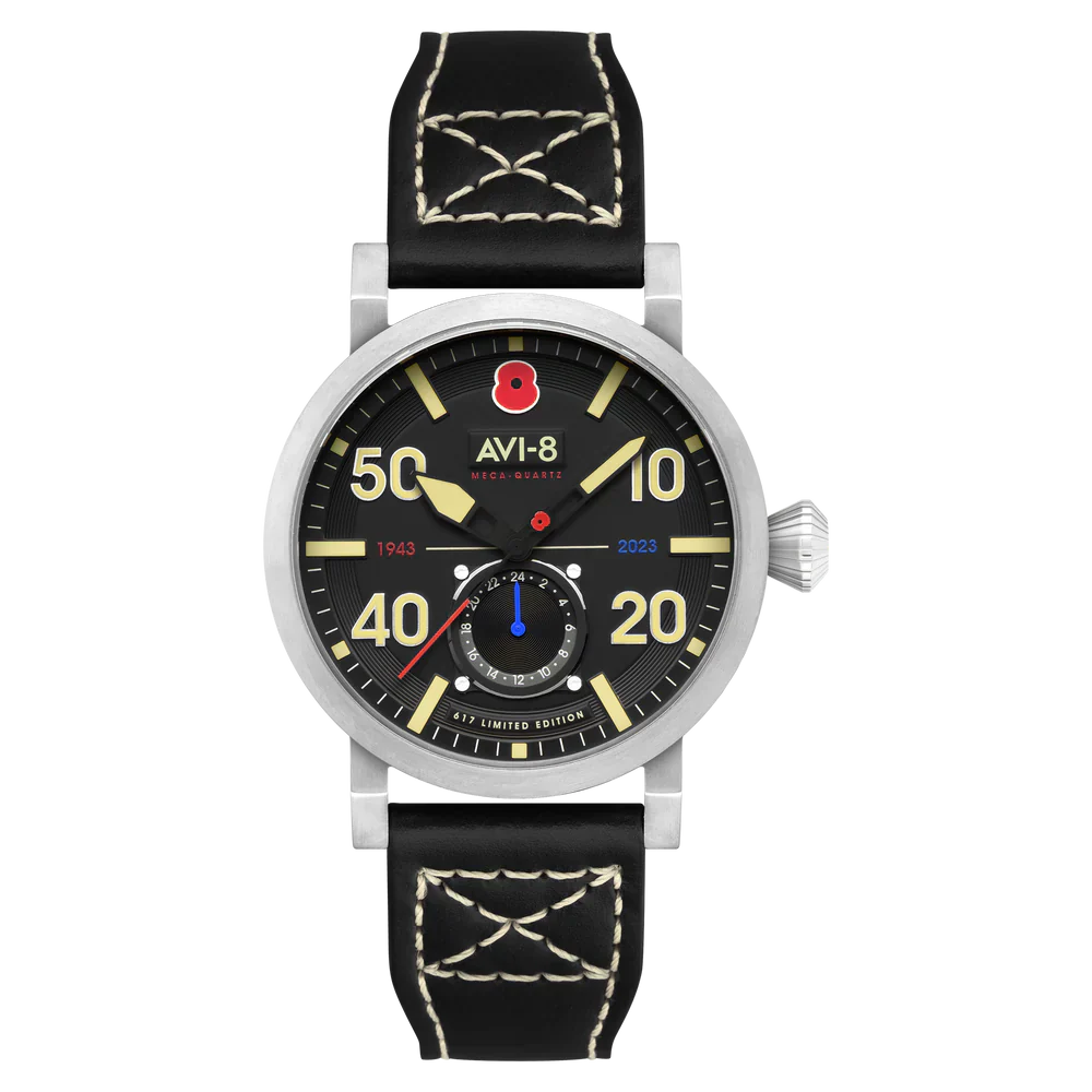 AVI-8 Dambuster 80TH Anniversary Royal British Legion Meca-Quartz Limited Edition Onyx Black Men's Watch AV-4108-RBL-01