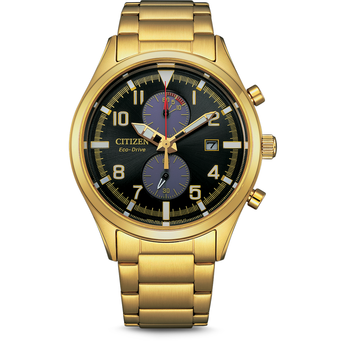 Citizen Eco-Drive Chronograph Gold Men's Watch CA7022-87E