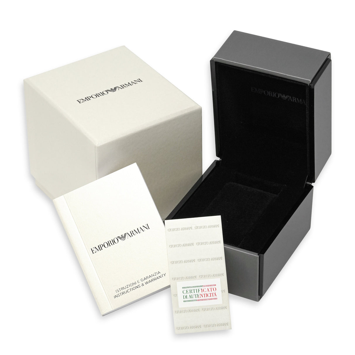 Emporio Armani Ladies Chronograph Watch Ceramica Black AR1401