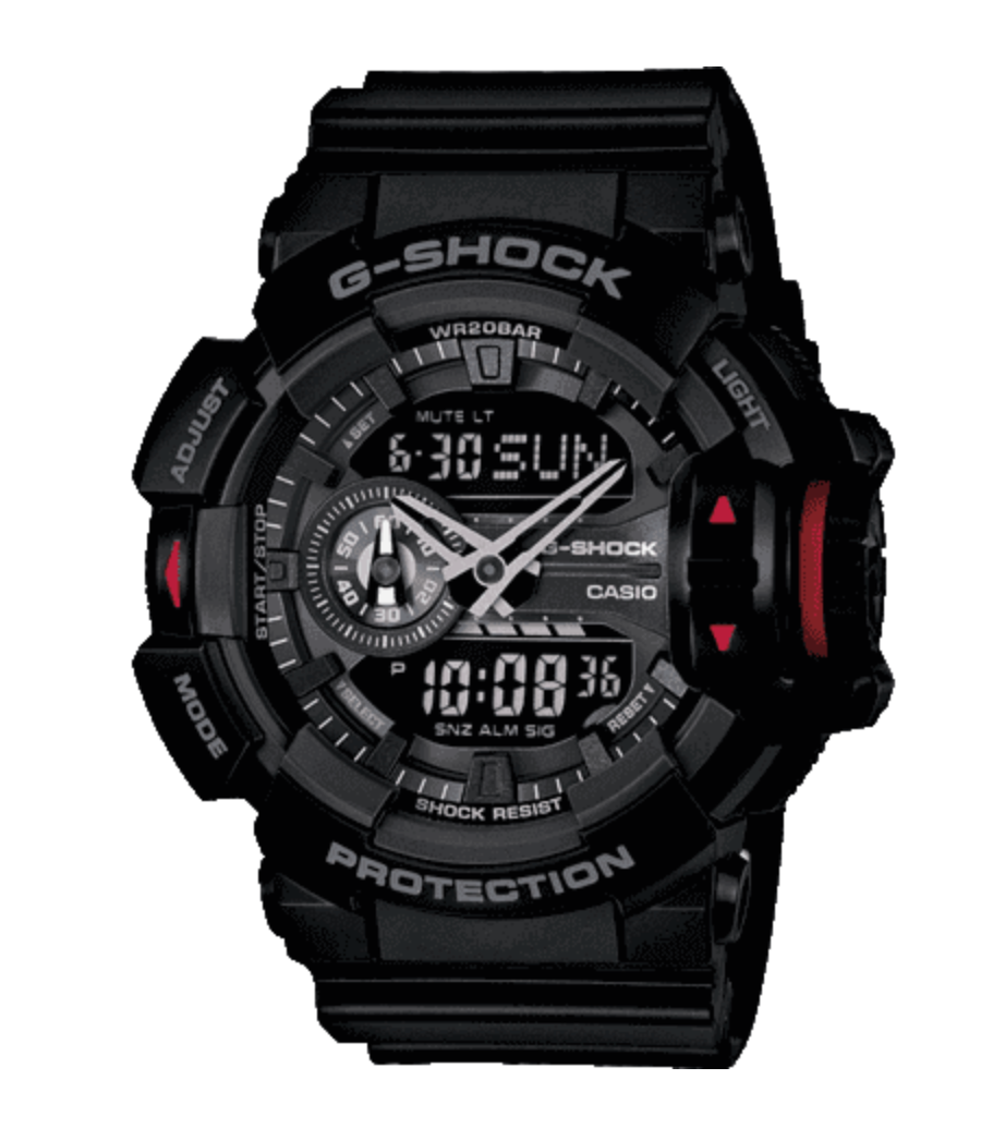 Casio G-Shock Watch Men's Oversized Black GA-400-1BDR