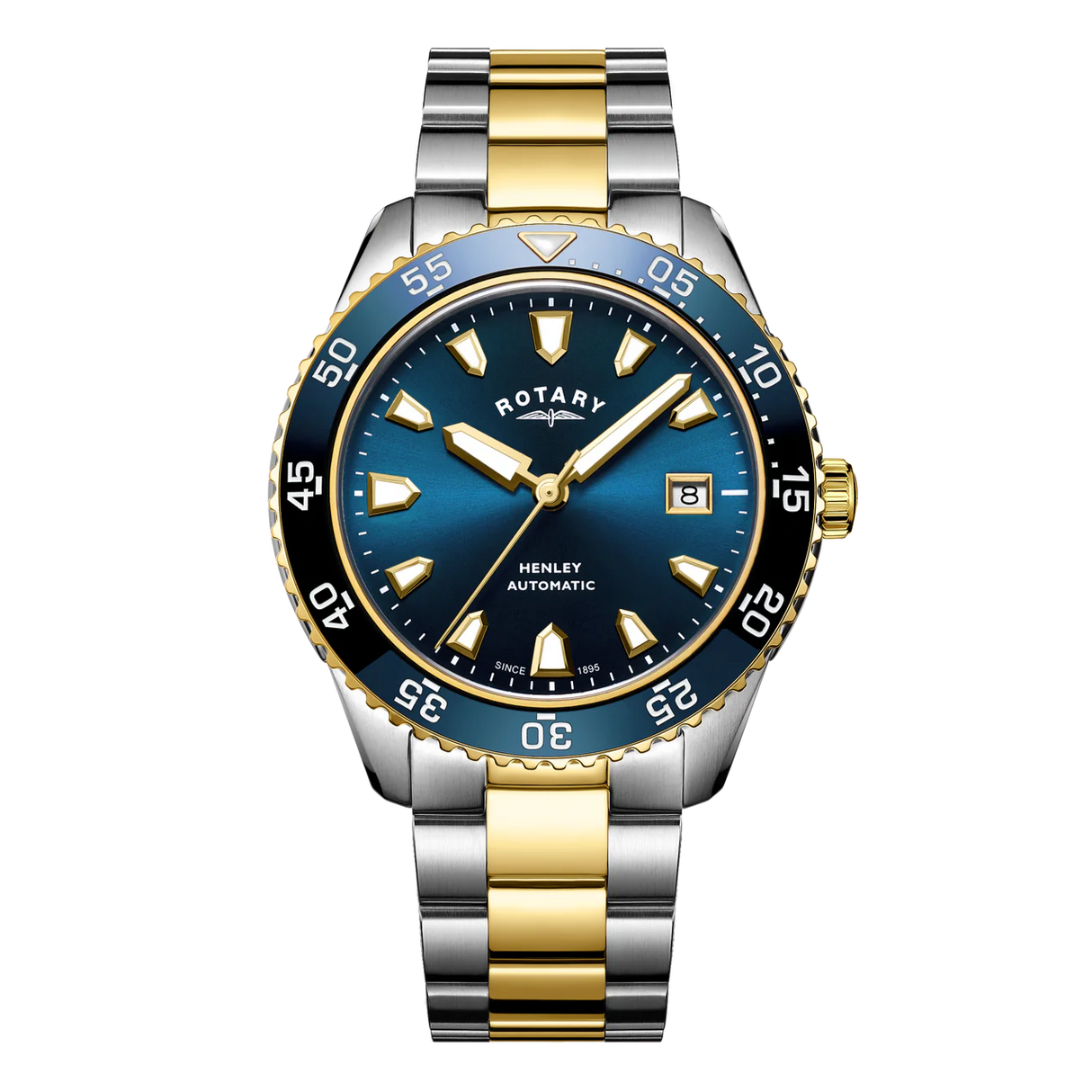 Rotary Henley Men's Two-Tone Blue Watch GB05131/05