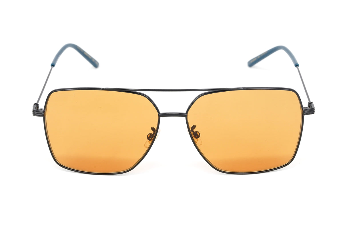 Gucci Men's Sunglasses Square Pilot Black Orange GG1053SK-003 61