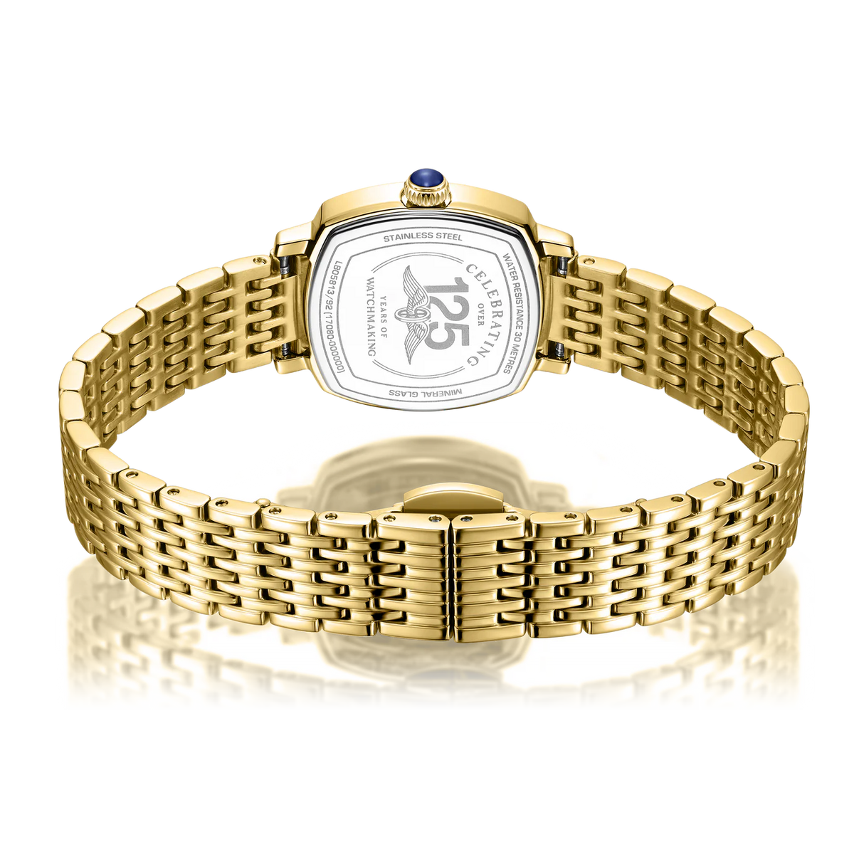 Rotary Traditional Crystal Set Ladies Gold Watch LB05813/92