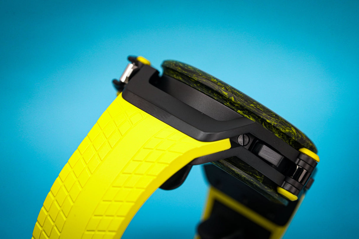Mazzucato Reversible Watch Monza Yellow Carbon