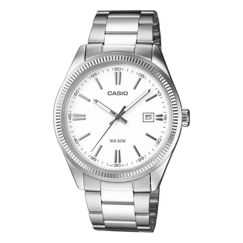 Casio White Watch MTP-1302D-7A1VDF