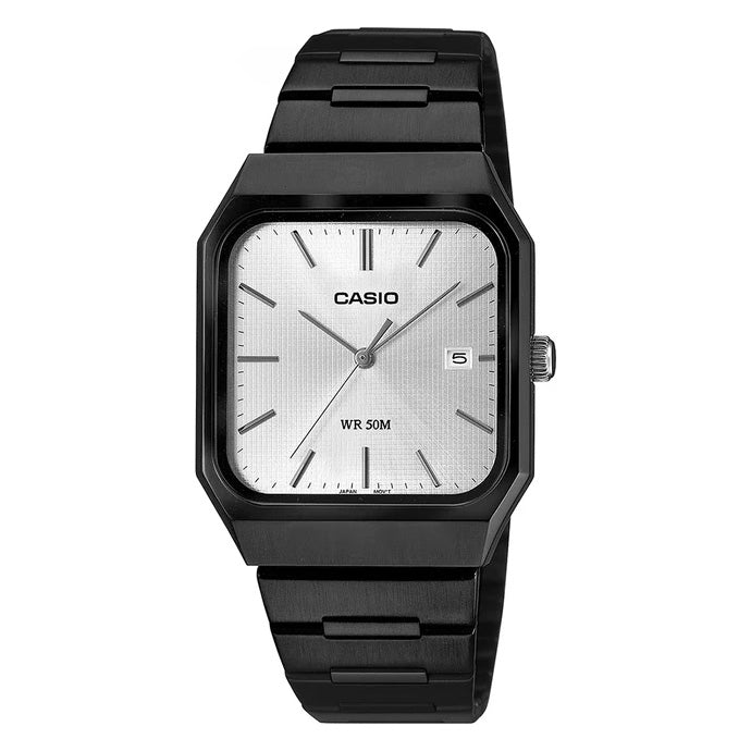 Casio Standard Silver Black Quartz Unisex Watch