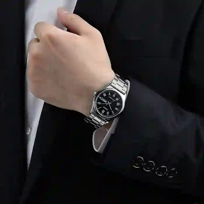 Casio Classic 38mm Silver Men's Black Silver Analogue Watch