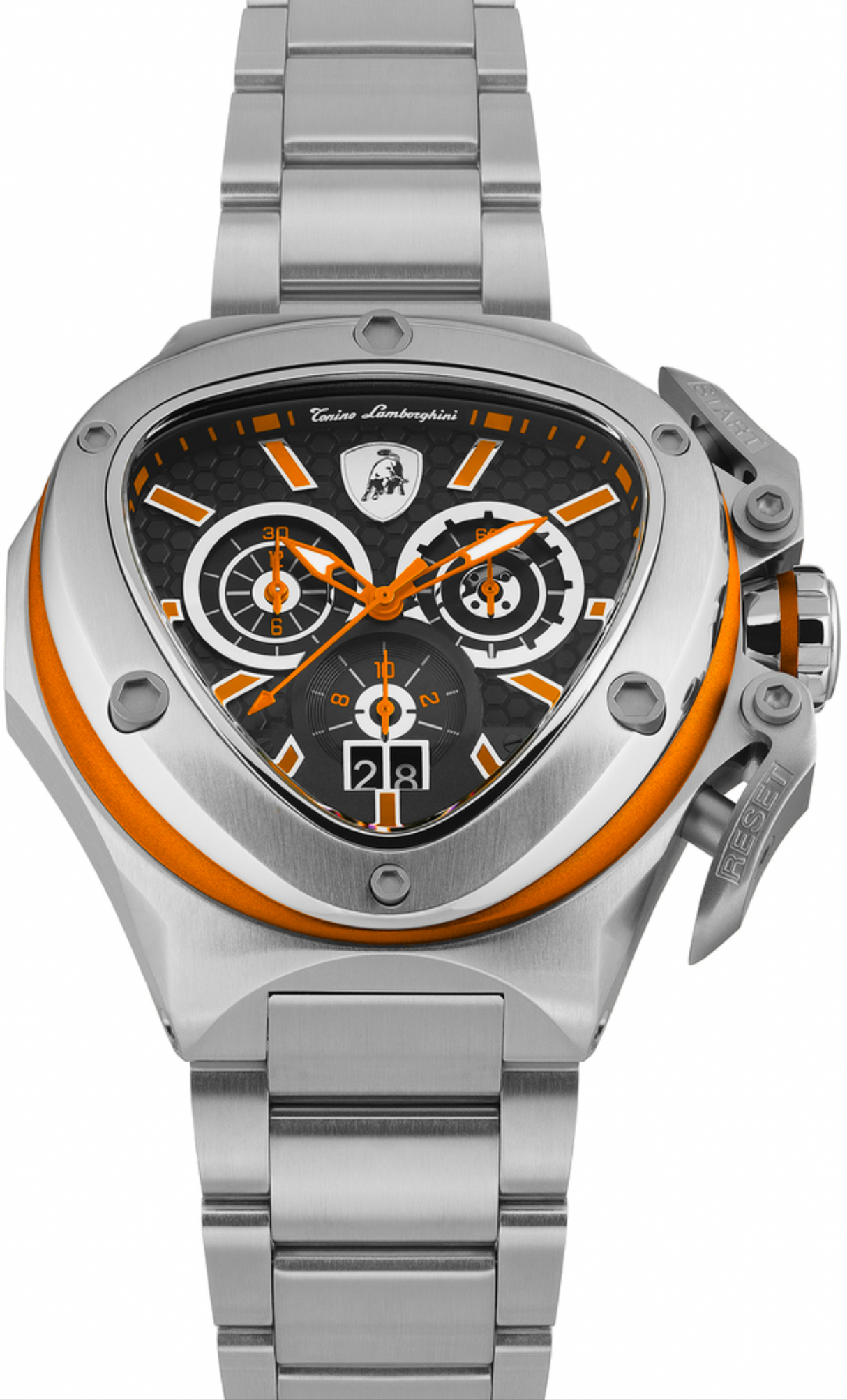 Tonino Lamborghini Spyder X SS Chronograph Date Steel Orange