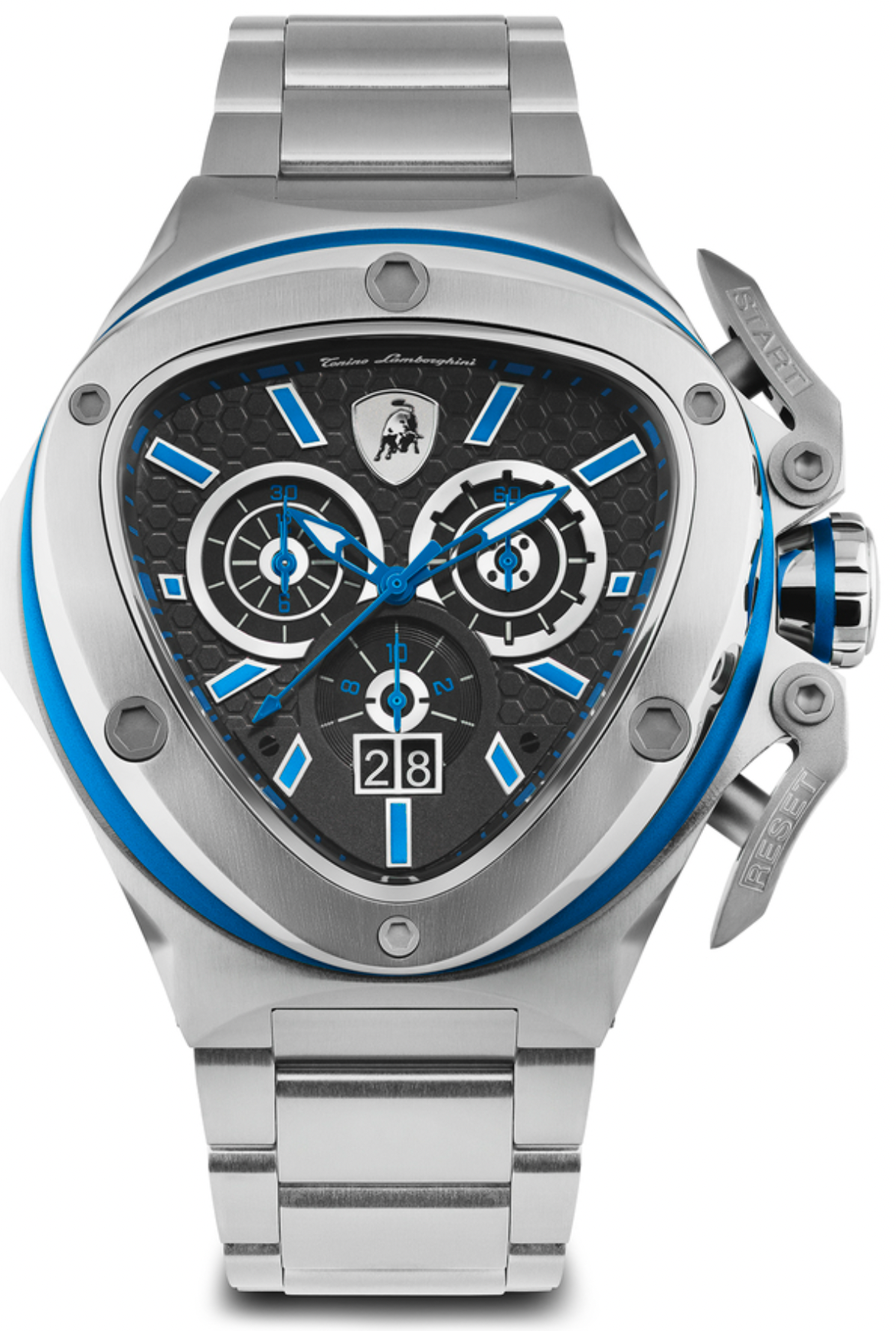 Tonino Lamborghini Spyder X SS Chronograph Date steel Blue