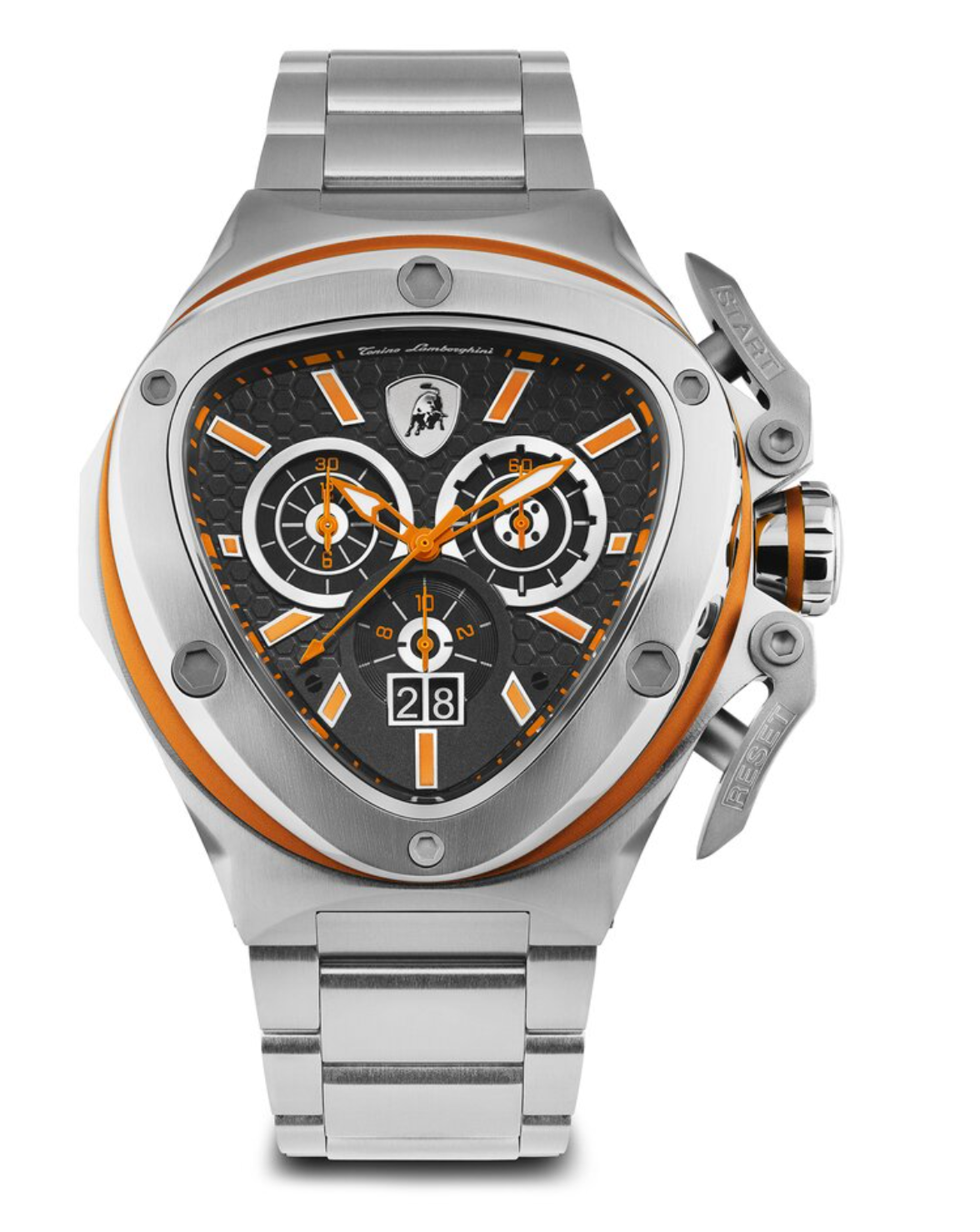 Tonino Lamborghini Spyder X SS Chronograph Date Steel Orange