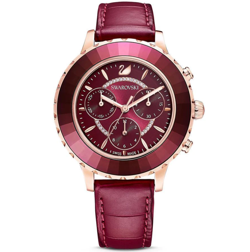 Swarovski Watch Octea Lux Chrono Red