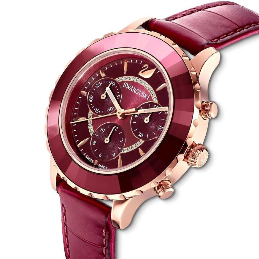 Swarovski Watch Octea Lux Chrono Red