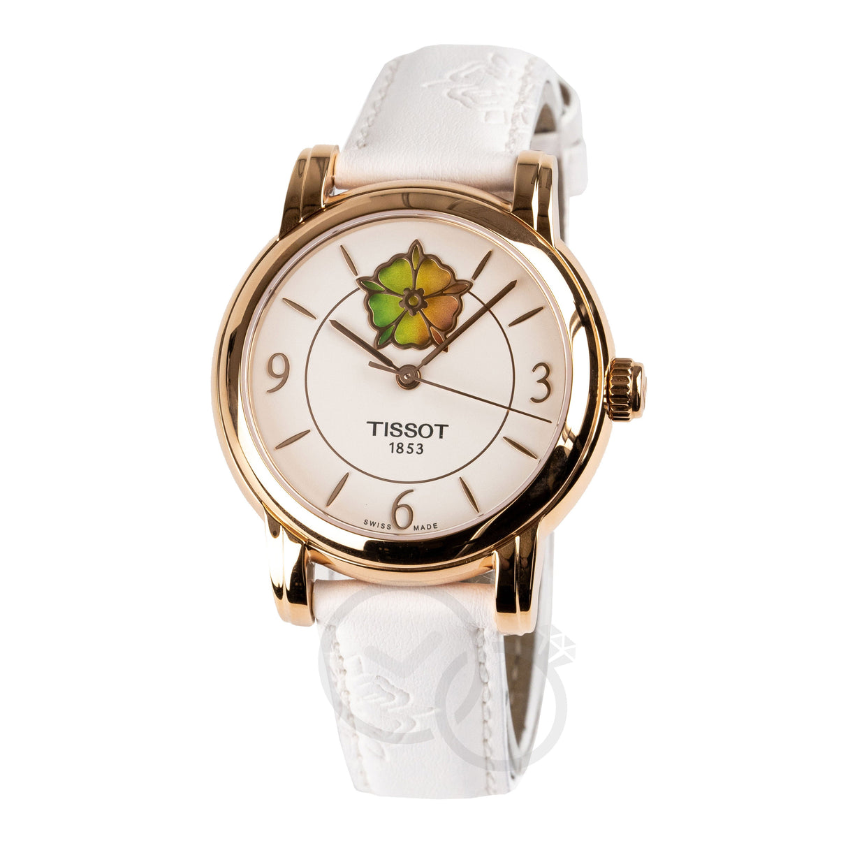 Tissot Ladies Automatic Watch Heart Flower 35mm Powermatic 80