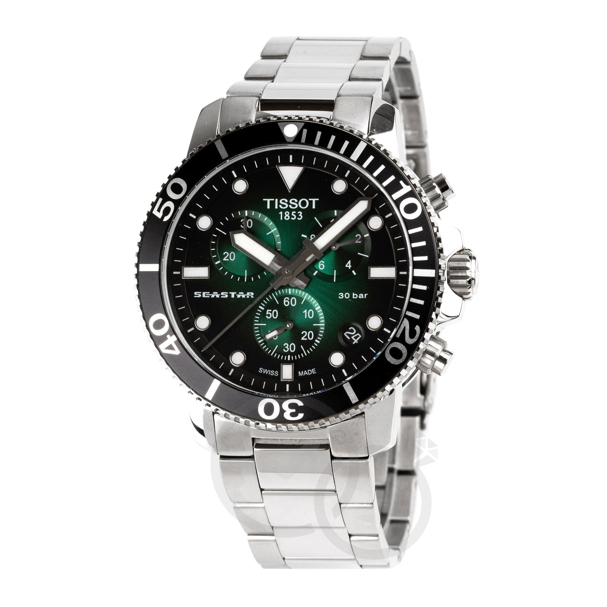 Tissot Chronograph Watch SEASTAR 1000 Green