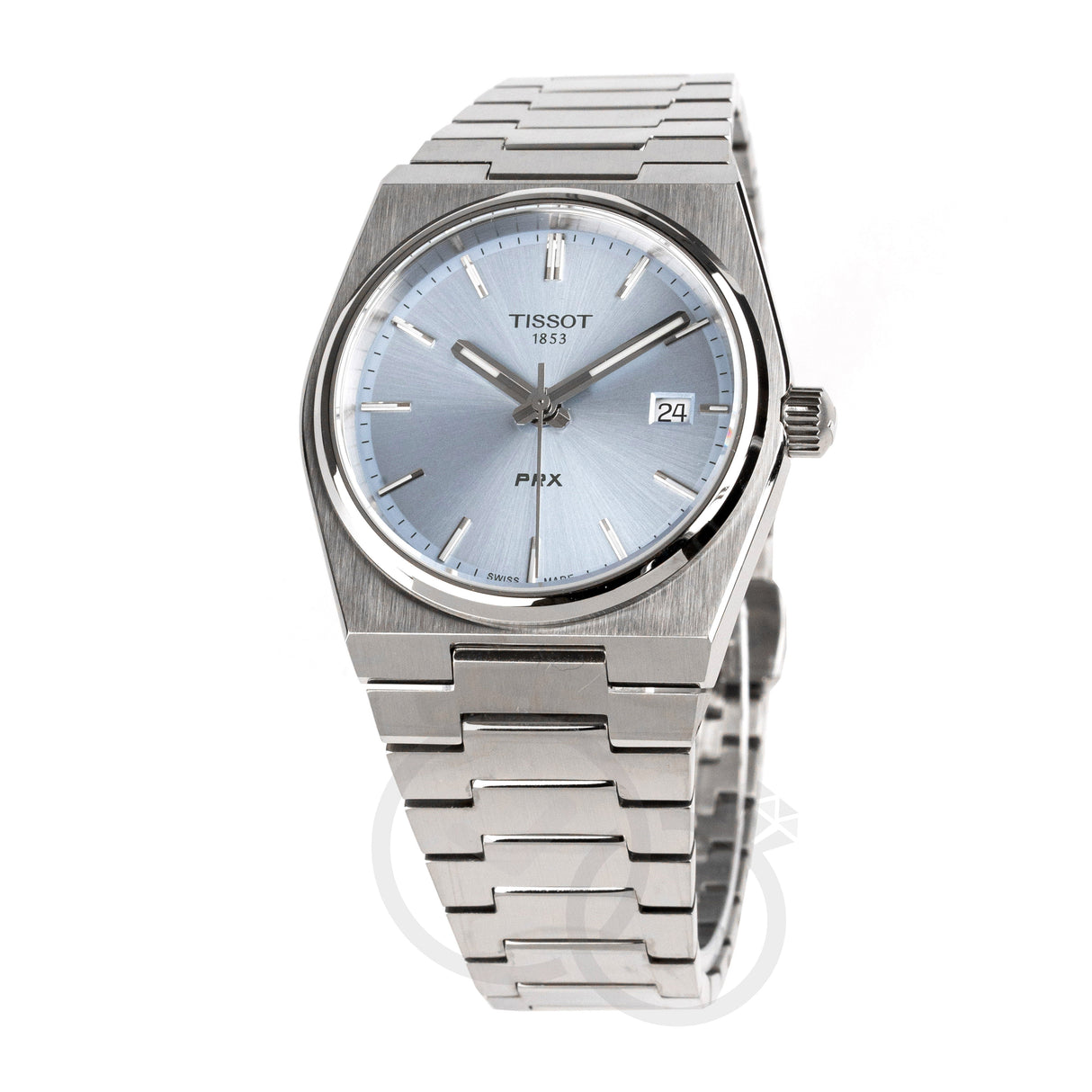 Tissot Prx 35Mm Unisex Light Blue Watch