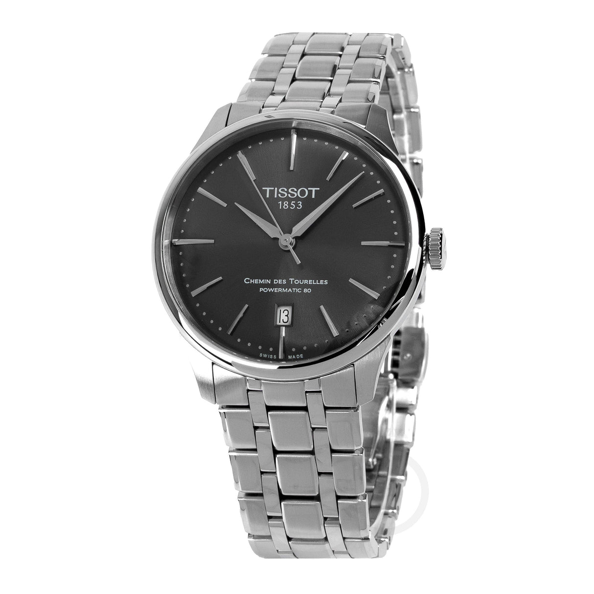 Tissot Chemin Des Tourelles Powermatic 80 39mm Black Men's Watch