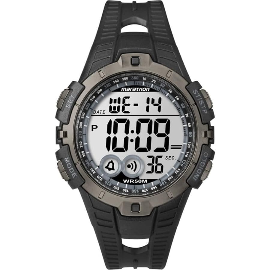 Timex Marathon Sport 46mm Black Men's Digital Watch