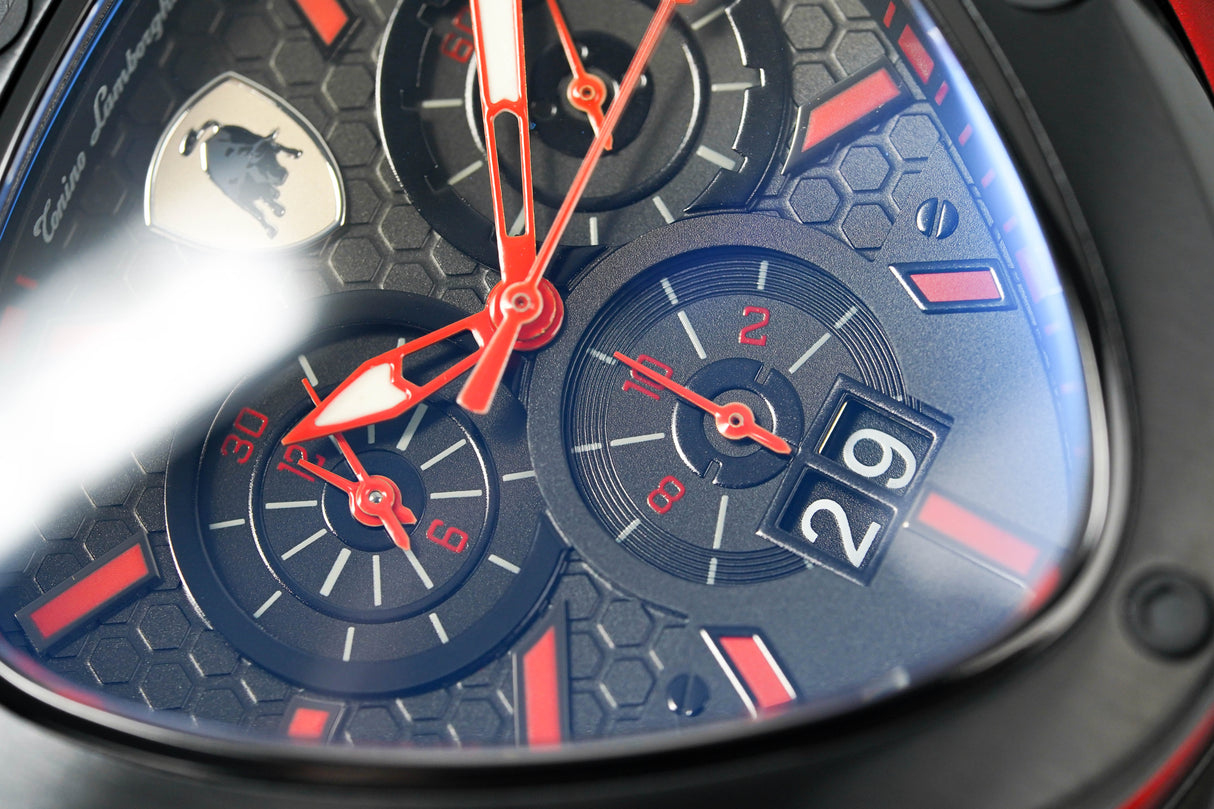Tonino Lamborghini Spyder X Chronograph Red Black PVD