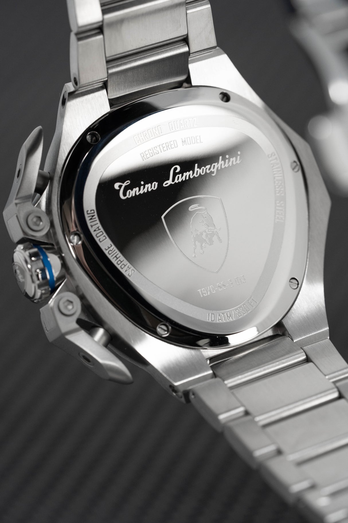 Tonino Lamborghini Spyder X SS Chronograph Date steel Blue