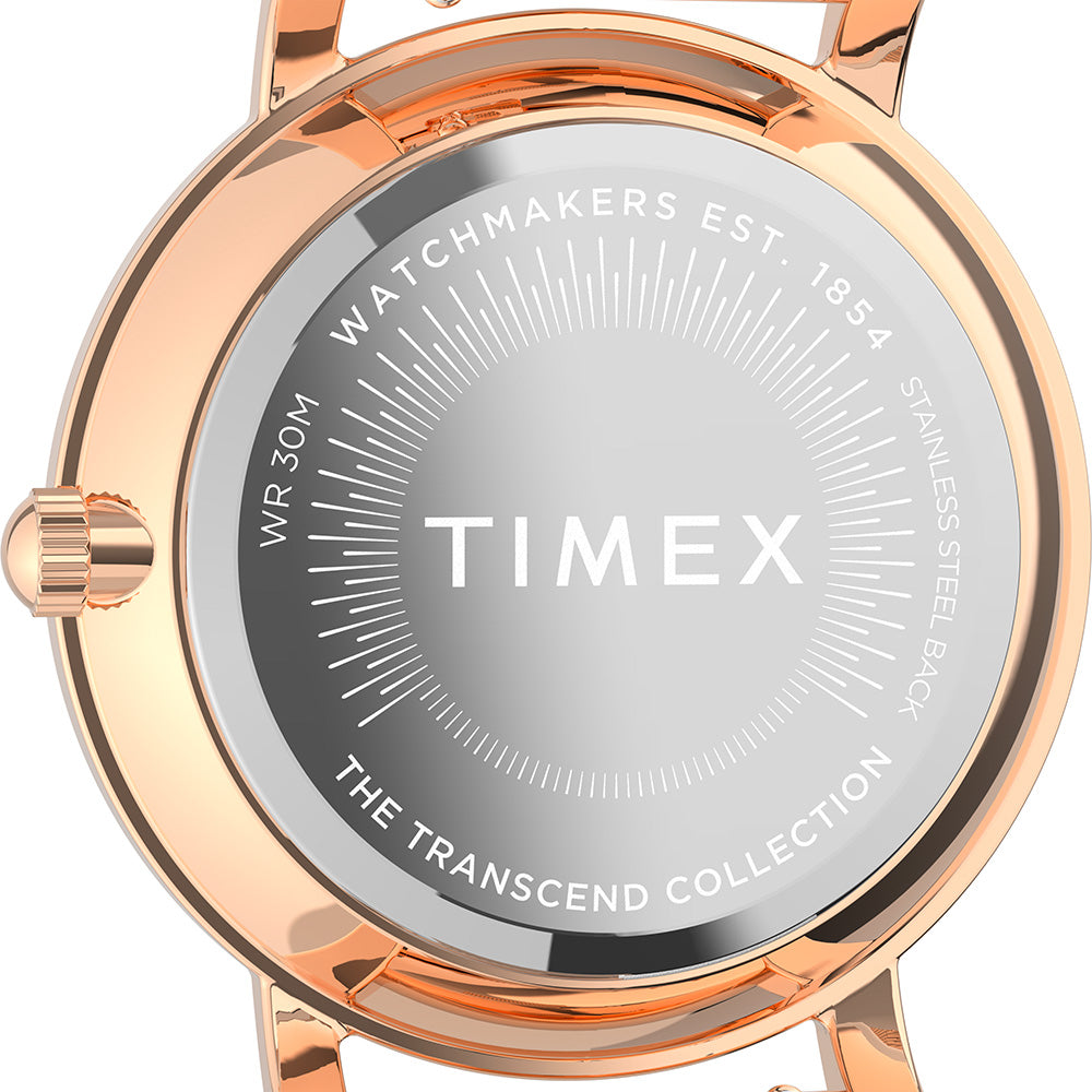 Timex Transcend Ladies Rose Gold Watch