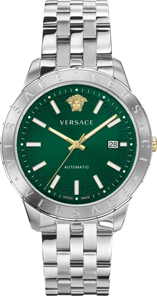 Versace Men's Watch Univers Automatic Green Bracelet