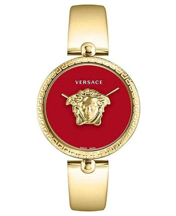 Versace Ladies Watch Palazzo Empire 39mm Red Gold Band