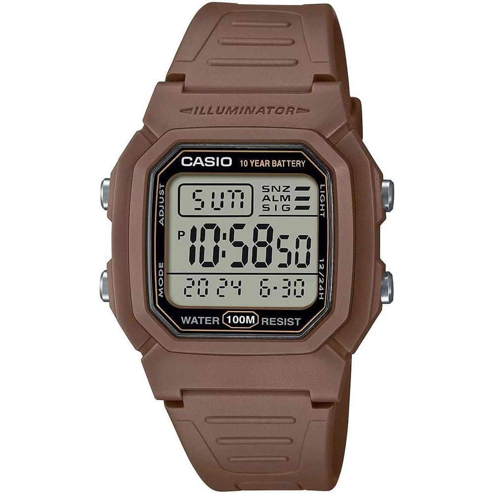 Casio Men's Digital Watch Brown W-800H-5AVDF