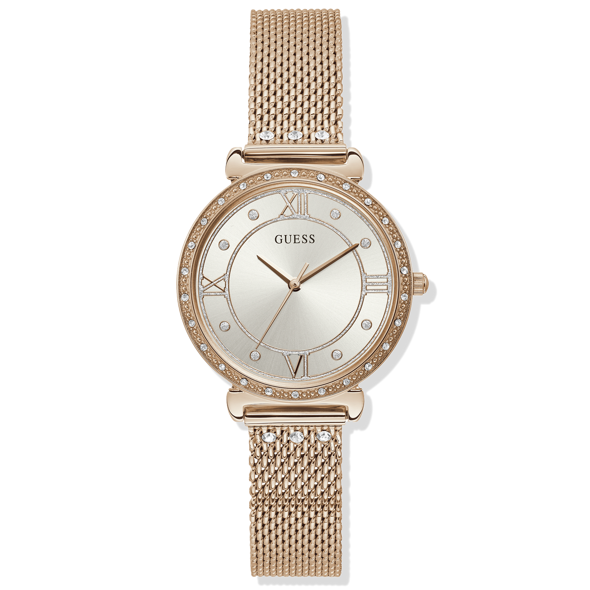 Guess W1289L3 Ladies Rose Gold Jewel Watch