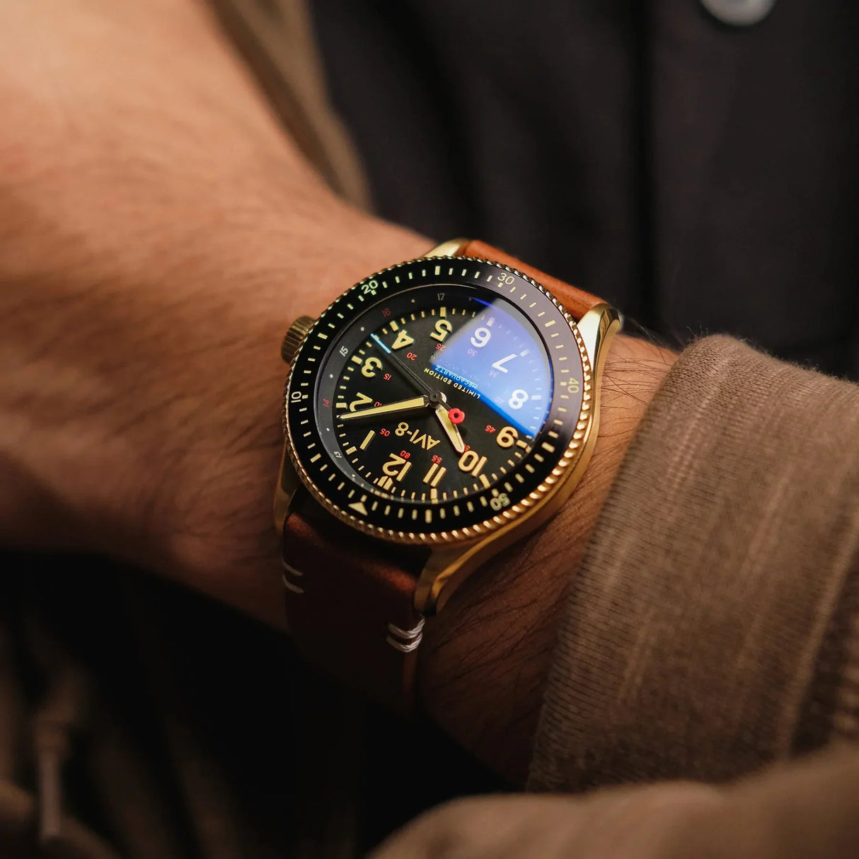 Analogue Watch - AVI-8 Flyboy Royal British Legion Falklands Black Watch AV-4099-RBL05