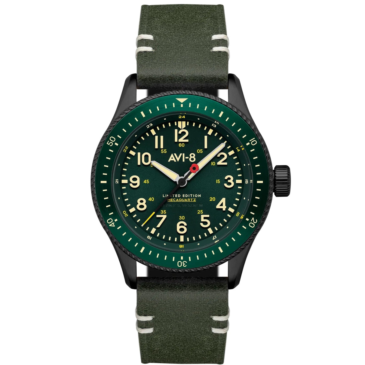 Analogue Watch - AVI-8 Flyboy Royal British Legion Falklands Green Watch AV-4099-RBL06