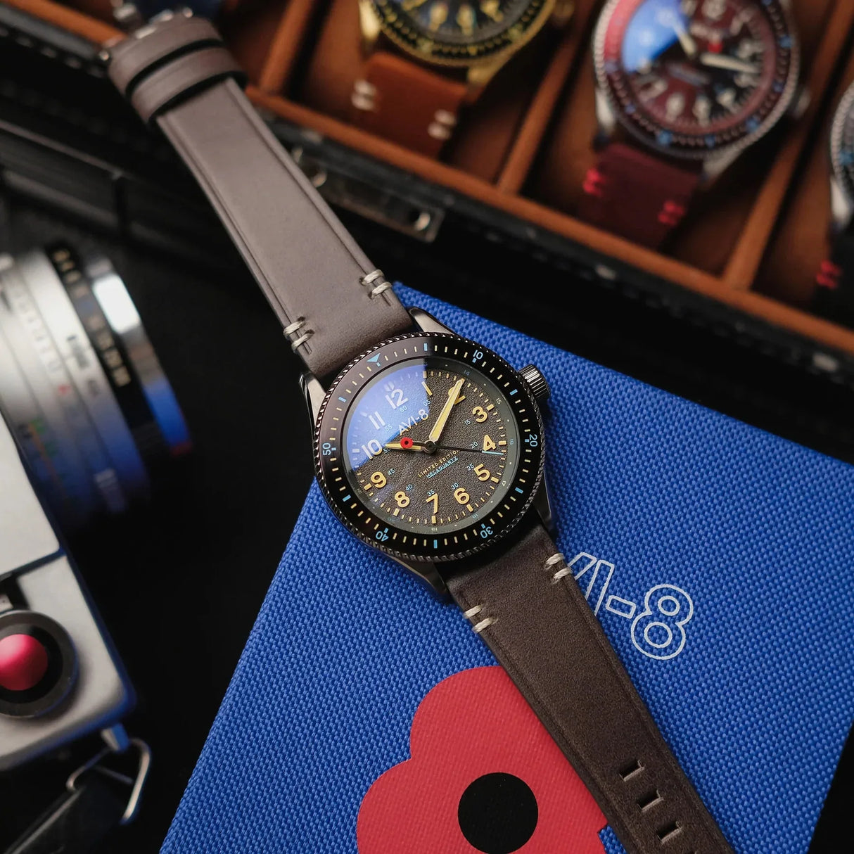 Analogue Watch - AVI-8 Flyboy Royal British Legion Falklands Grey Watch AV-4099-RBL07
