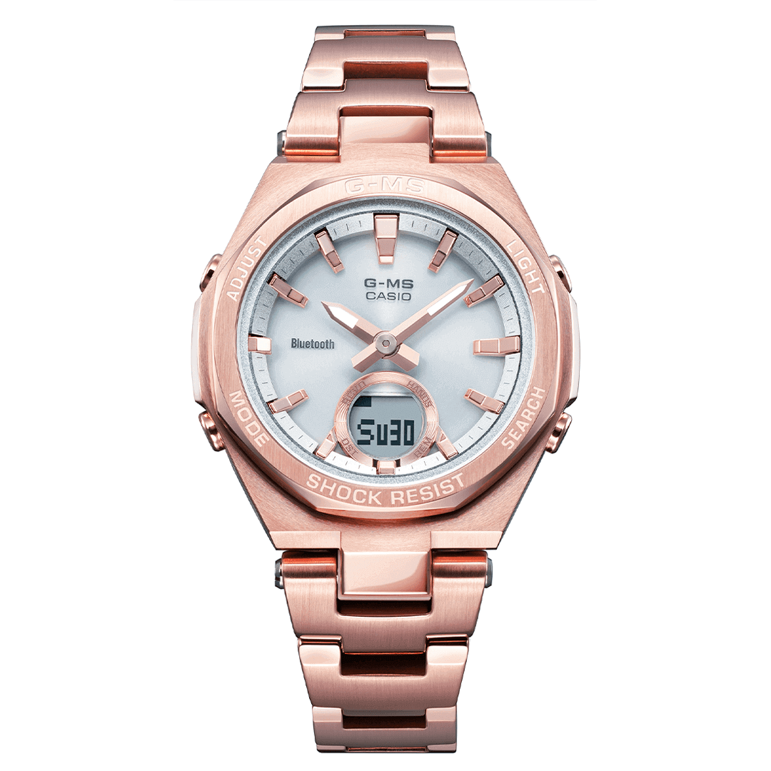 Analogue Watch - Casio Baby-G Ladies Rose Gold Watch MSG-B100DG-4AER