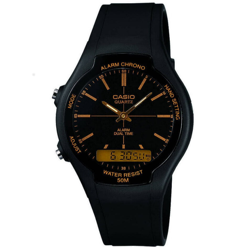 Analogue Watch - Casio Classic Men's Black Watch AW-90H-9EVEF