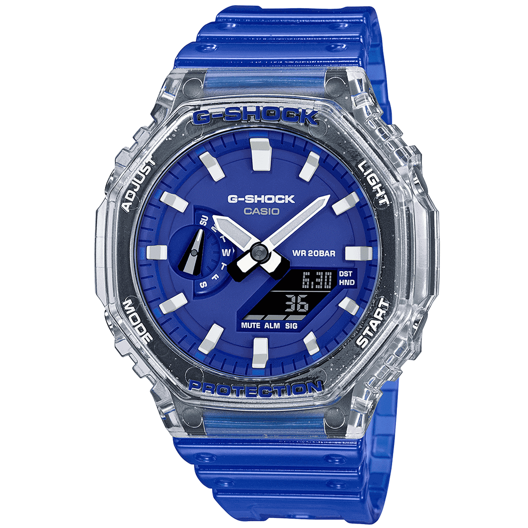 Analogue Watch - Casio G-Shock Hidden Coast Series Unisex Blue Watch GA-2100HC-2AER