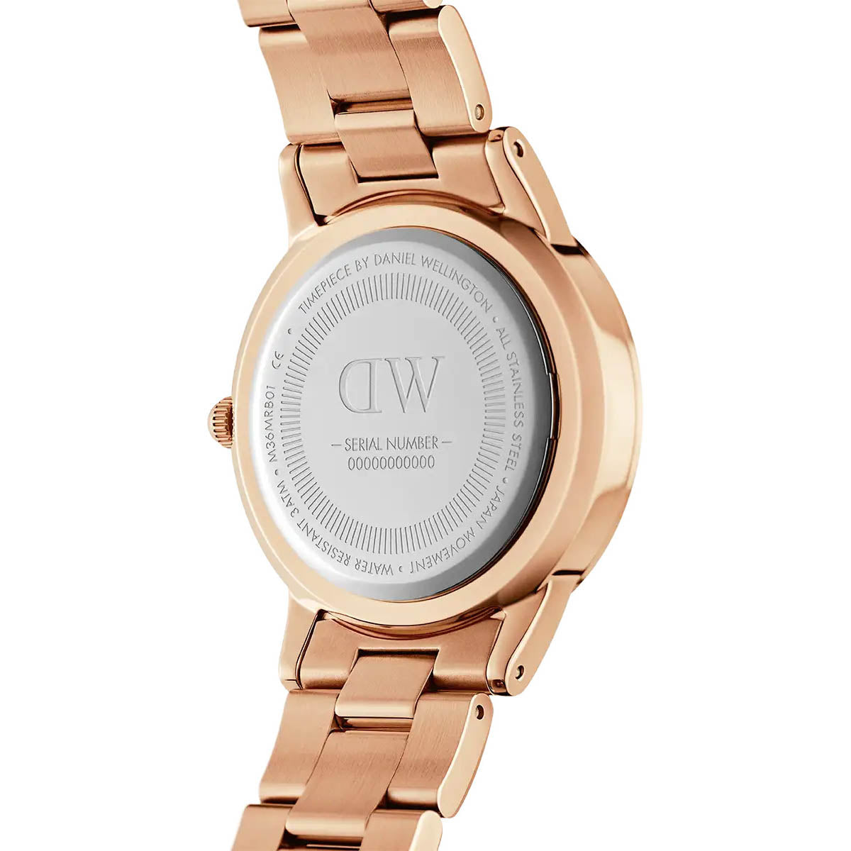 Analogue Watch - Daniel Wellington Iconic Link Ladies Rose Gold Watch DW00600211