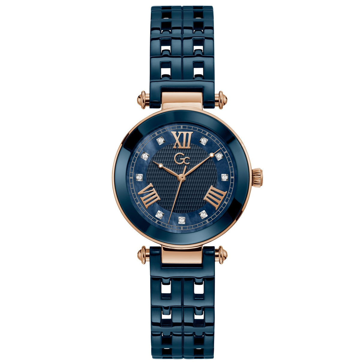 Analogue Watch - GC PrimeChic Ladies Blue Watch Y66005L7MF