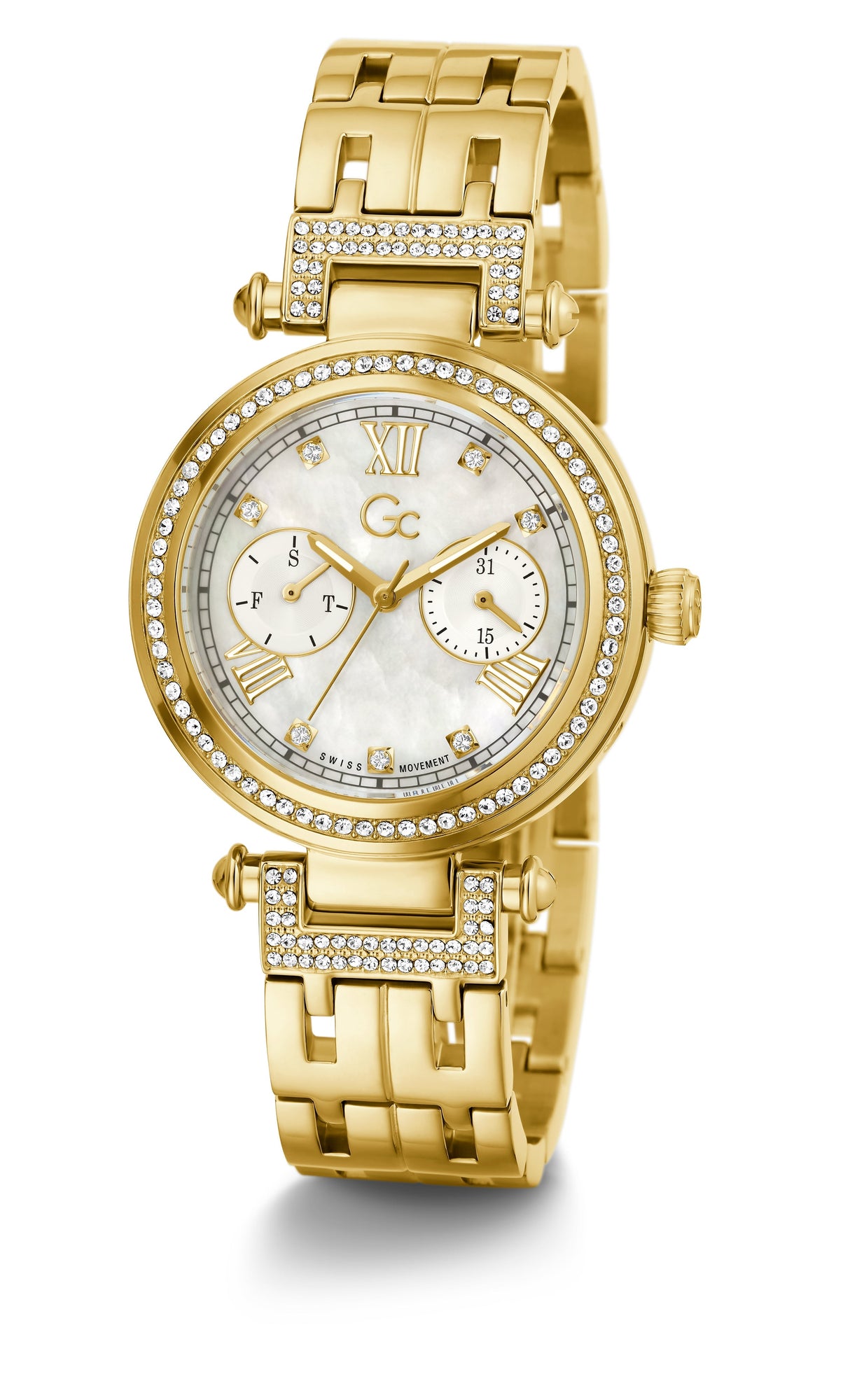 Analogue Watch - GC PrimeChic Ladies Gold Watch Y78002L1MF