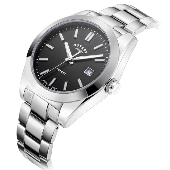 Analogue Watch - Rotary Henley Men's Black Watch LB05180/04
