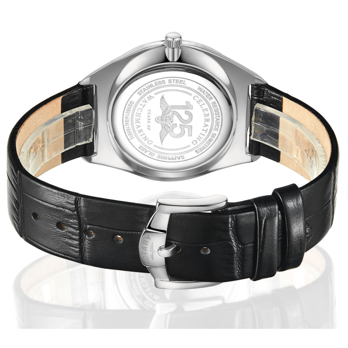 Analogue Watch - Rotary Ultra Slim Men's Silver Watch GS08010/01