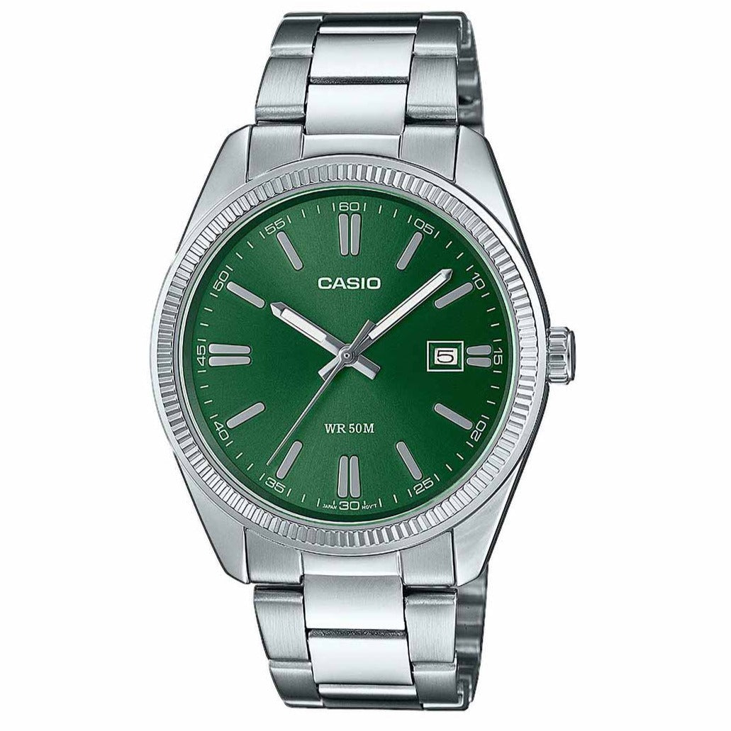 Anlogue Watch - Casio Classic Men's Green Watch MTP-1302PD-3AVEF