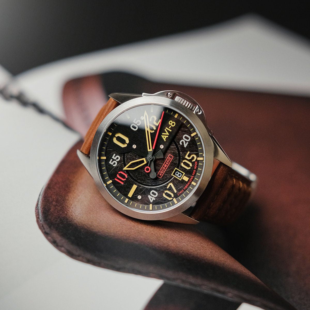 Automatic Watch - AVI-8 Hitchcock Automatic Meadow Brook Watch AV-4086-01