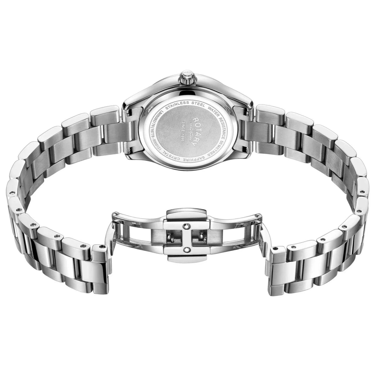 Automatic Watch - Rotary Oxford  Auto Ladies Silver Watch LB05092/75